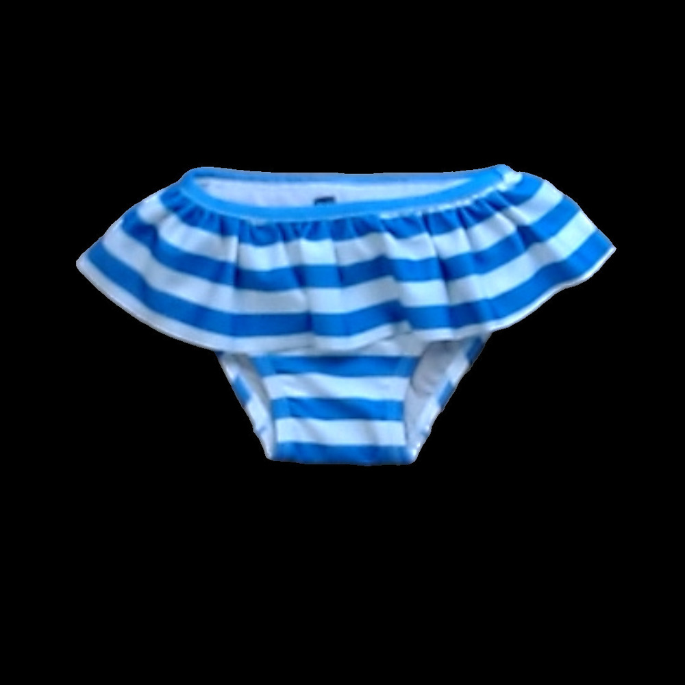 Tea Collection Girls White | Blue Stripes Swimwear size: 12-18 Months